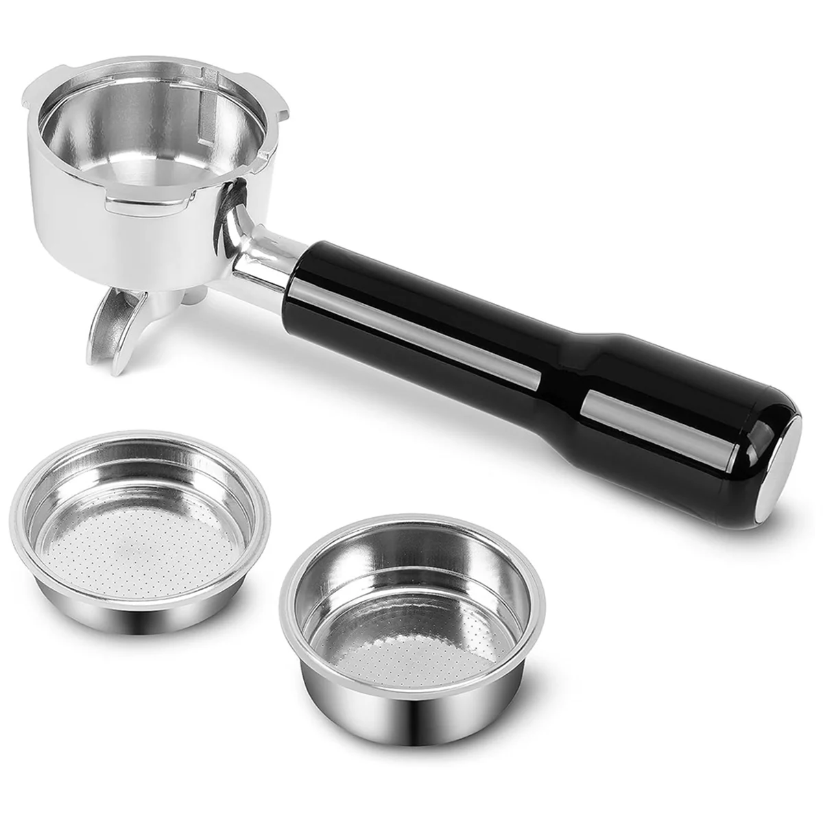 A78E-51Mm Stainless Steel Portafilter With 2 Spouts For Donlim And Casabrews Espresso Machine CM5418, 3700Essential-image