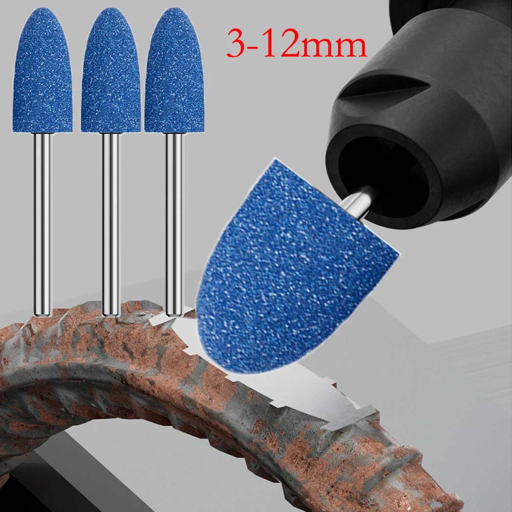 3pcs/set 3-12mm Grinding Head For Metal Rust Removal Polishing Deburring Electric Drill Abrasive Tools