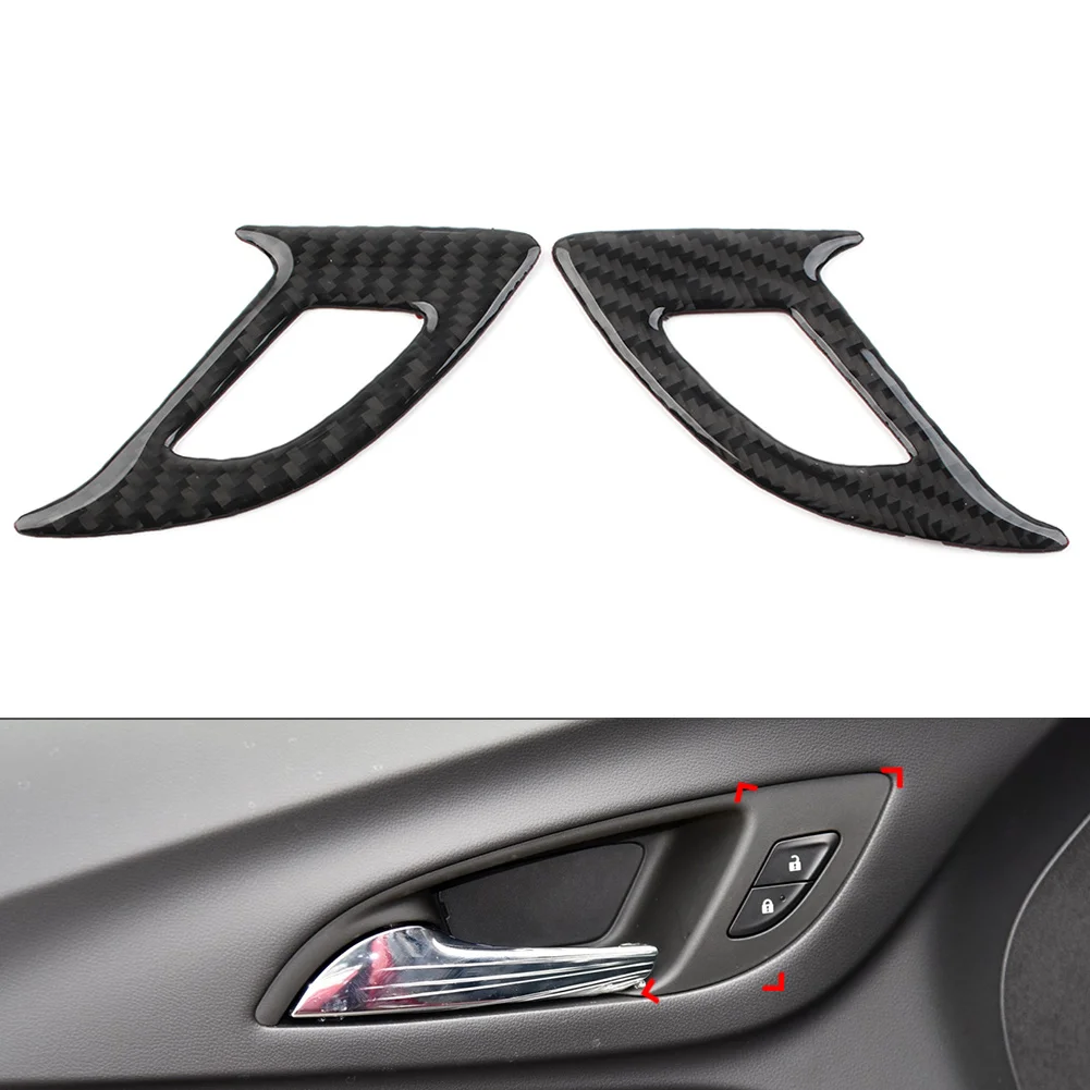 2 Pcs Car Door Switch Panel Cover Decoration Trim For Chevrolet Equinox 2017 2018 2019 2020 2021 2022