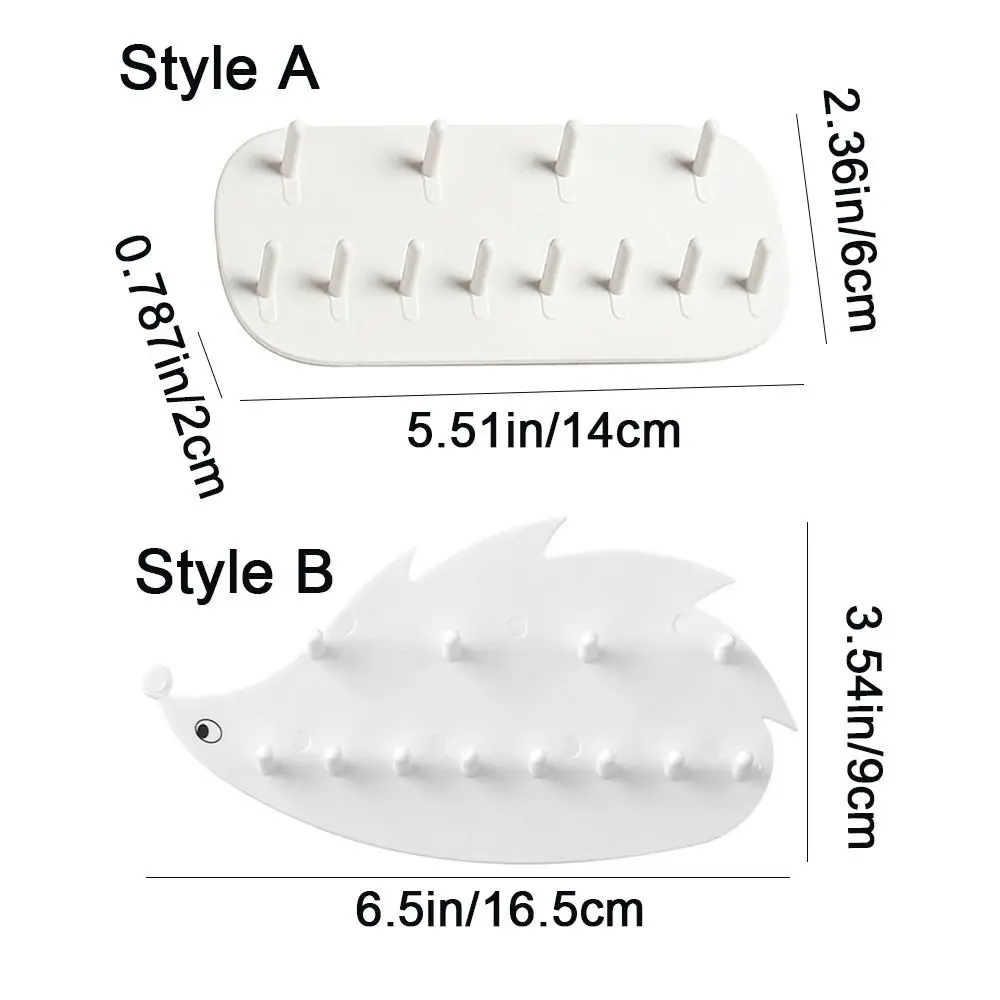 2Pcs Punch-Free Jewelry Storage Rack Wall Mounted Seamless Bangles Display Rack Dual Layer Decorative Sticky Hook Door Back