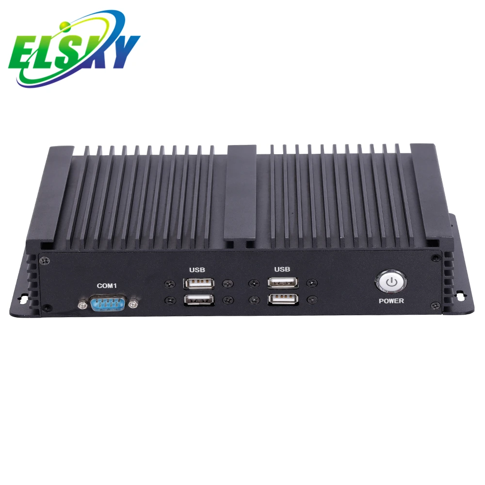 ELSKY Mini Pc IPC6000 Linux X86 Ubuntu OS كمبيوتر صناعي محمول مع اللوحة الأم 8th Gen رباعية النواة 1.8 جيجا هرتز I7-8550U/8650U
