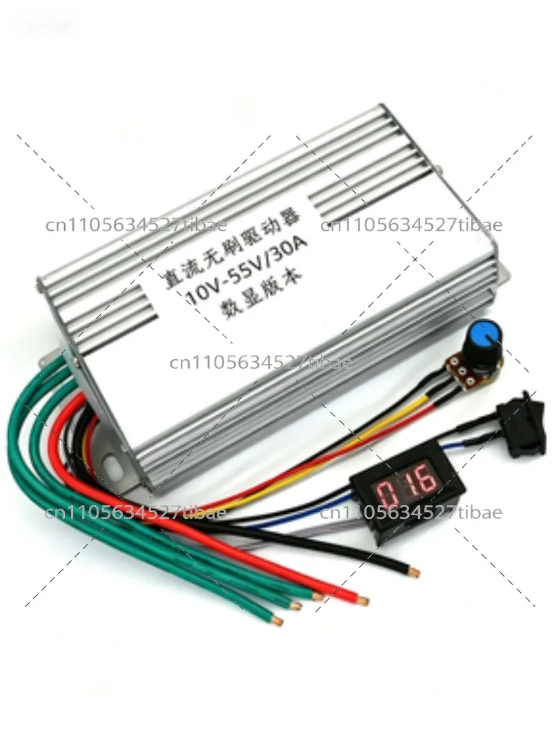 30A DC Brushless Motor Controller, Three-Phase Electronic Speed Driver with Digital Display for DIY Projects