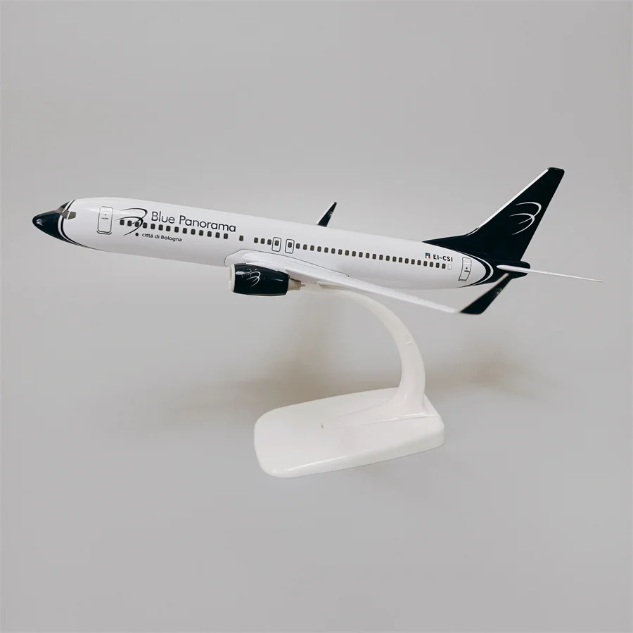 

20cm Alloy Metal Italy Air Italian BLUE Panorama B737 Boeing 737 Airlines Airplane Model Diecast Air Plane Model Aircraft