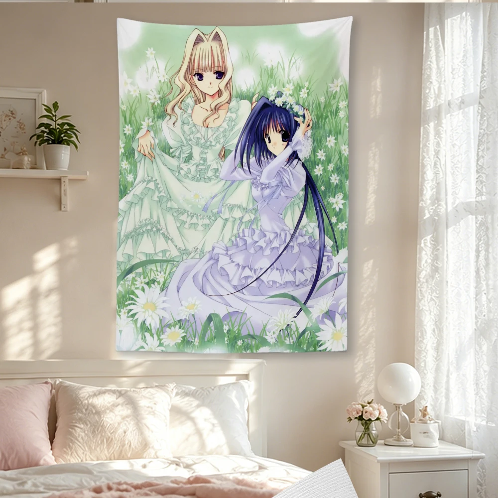 The Report of Nature Spirits Tapestry Wall Hanging  Nature Spirit Art Print Polyester Wall Decor for Bedroom Dorm Living Room