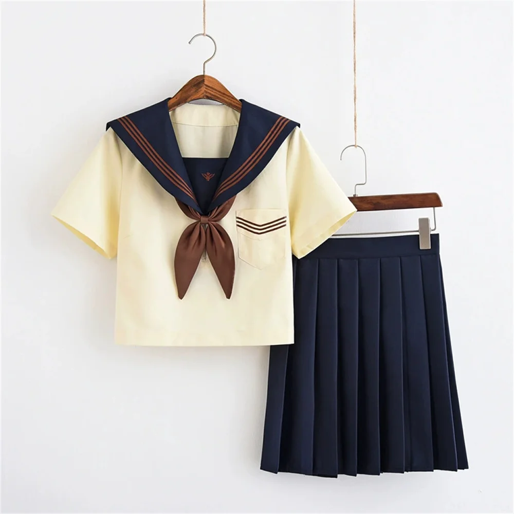 Japanese Academy Style JK Uniform Skirt Genuine Japanese Sailor Uniform Set