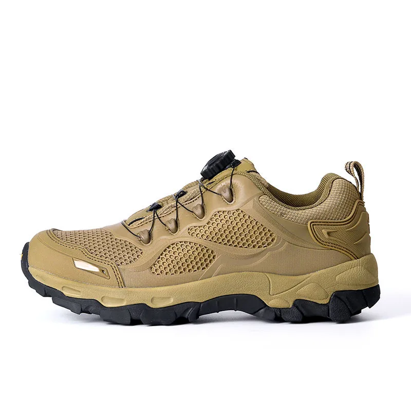 ESDY Outdoor Quick Lacing Mountaineering Shoes Hiking Training Tactical Boots C206