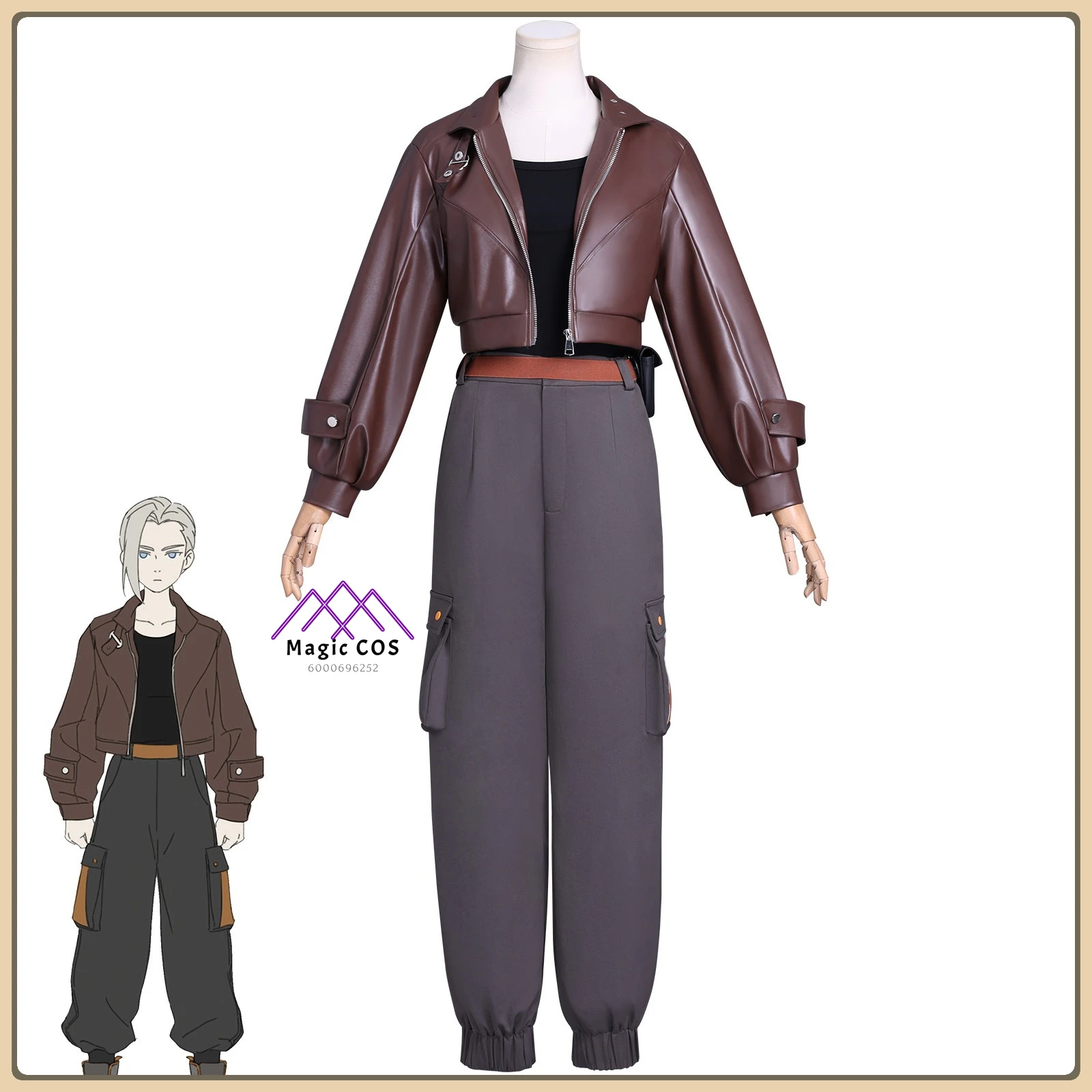 

The Legend of Hei Luye Cosplay Costume Women's Stage Performance Leather Suit High Quality Anime Costume for Role Playing Show