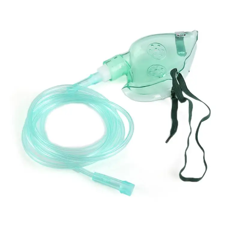 1~10PCS New Adult Oxygen Mask With 1.9m Tubing Protector Face Mask Health Clear Nose Clip Comfortable