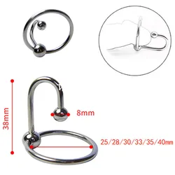 Stainless Steel Glans Urethra Stimulator Penis Ring Urethral Catheter Chastity Cage Cock Ring Adult Sex Toys For Men Penis Delay