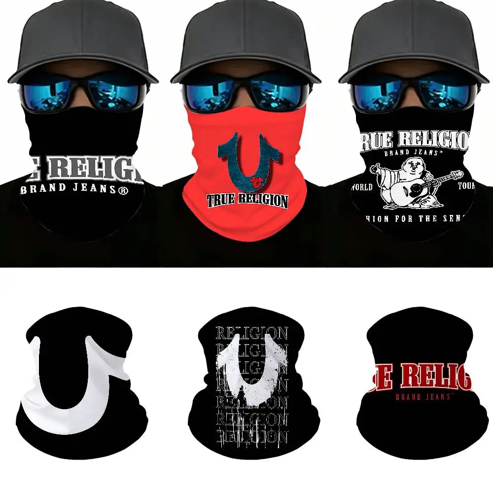 Denim T-True R-Religion, bufanda tubular transpirable con protección UV, cubre cuello elástico para esquí, senderismo, motocicleta, uso diario