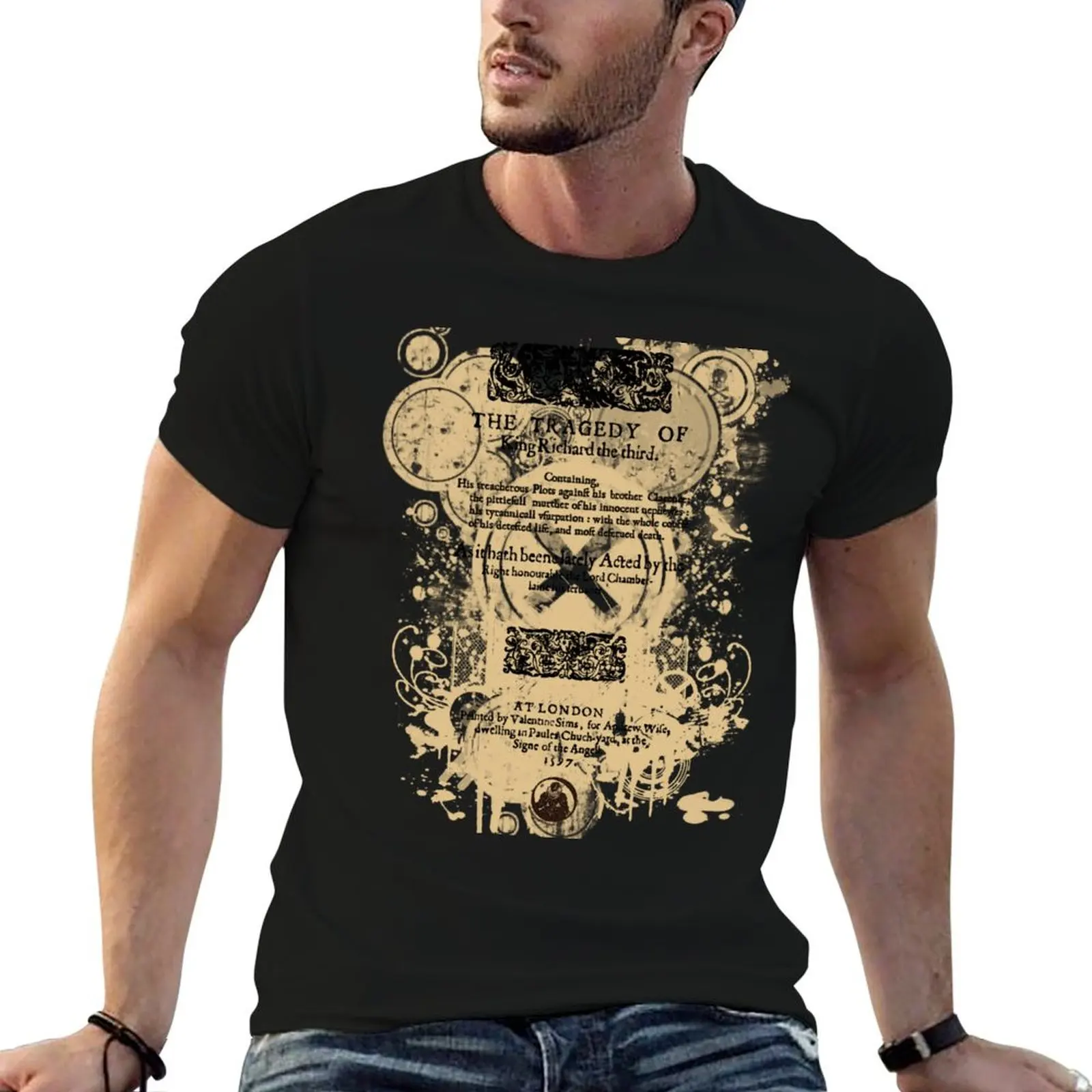 Shakespeare Richard III Quarto Front Piece T-Shirt Quick Dry Fishing T-Shirt