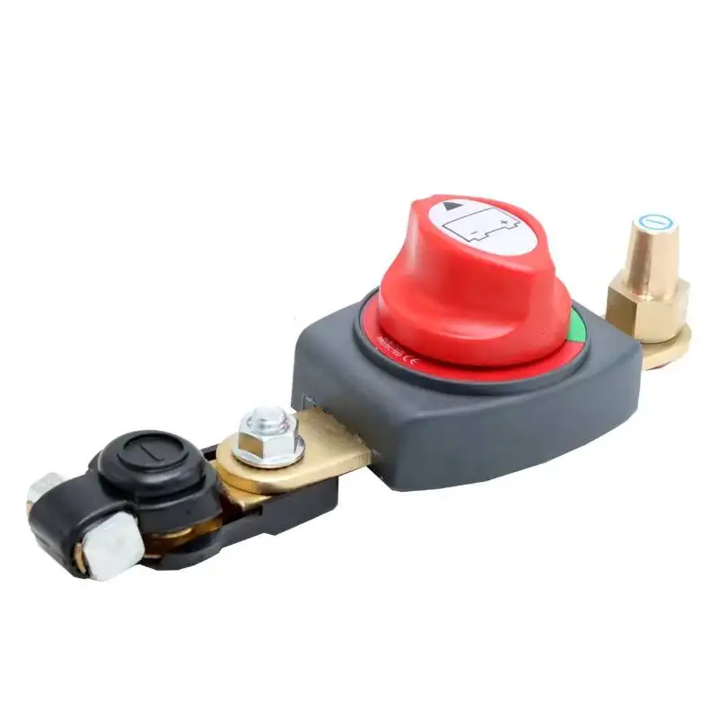 DC 12-48V Copper 2-Pole Battery Power Master Kill Switch Disconnect Isolator For Cars & Boats With Terminals