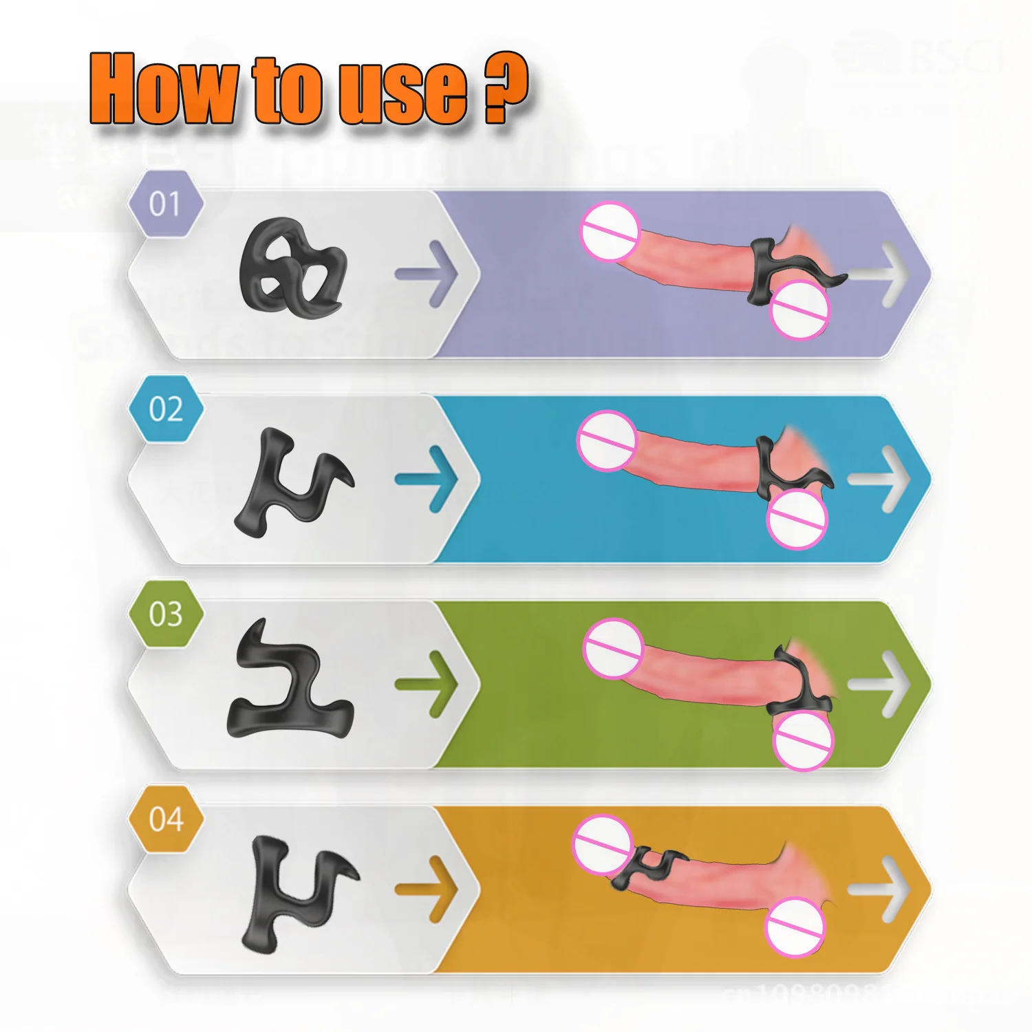الرجال السائل سيليكون قفل حلقة سوداء الثلاثي تحفيز H الدائري للكبار العافية الجنسية غير مشحونة دليل هزاز