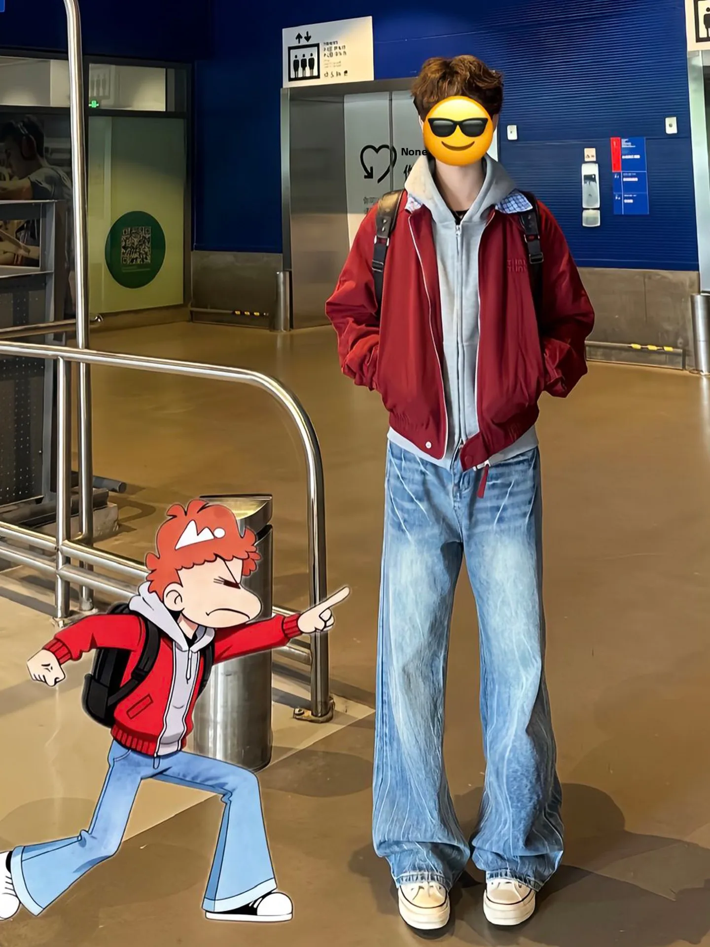 

Cleanfit High Waist Wide Leg Men's Jeans Knife Design Casual Straight Cut Trousers Faionable American Street Sle