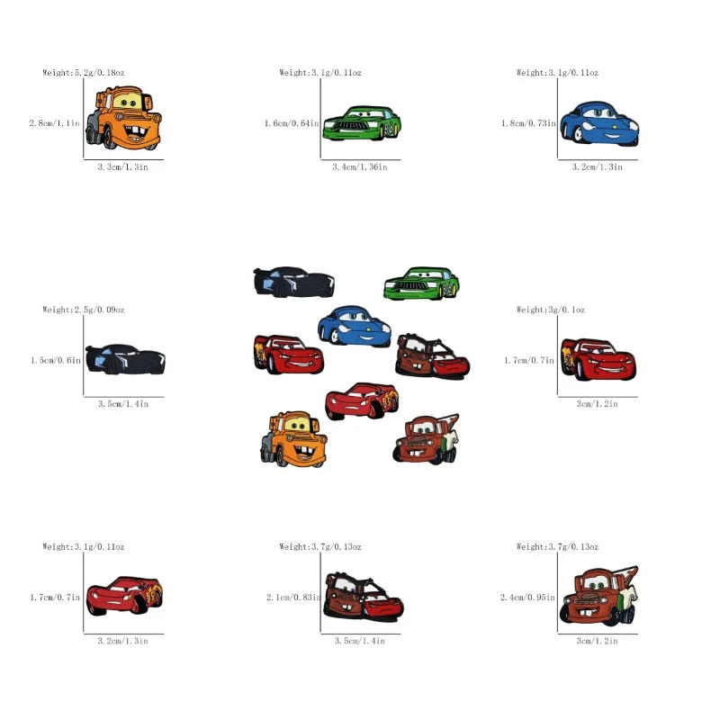 8pcs Set Movie Badge Cute Cartoon Car Badge Cool Brooches for Backpacks Jackets Bags Comedy Cute Cartoon Lapel Pins Student Gift view 5