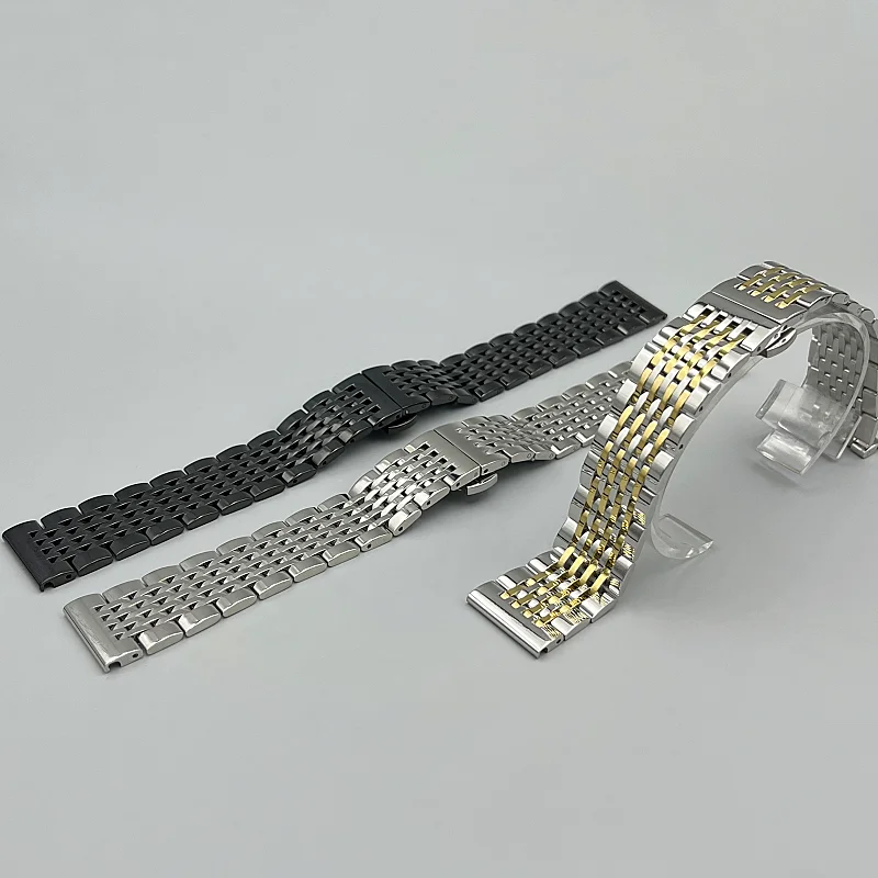 

5/10pcs Stainless Steel Watch Strap Universal Bracelet Replacement Men Women Sport Wrist Band Metal Folding Buckle Strap 12-24mm