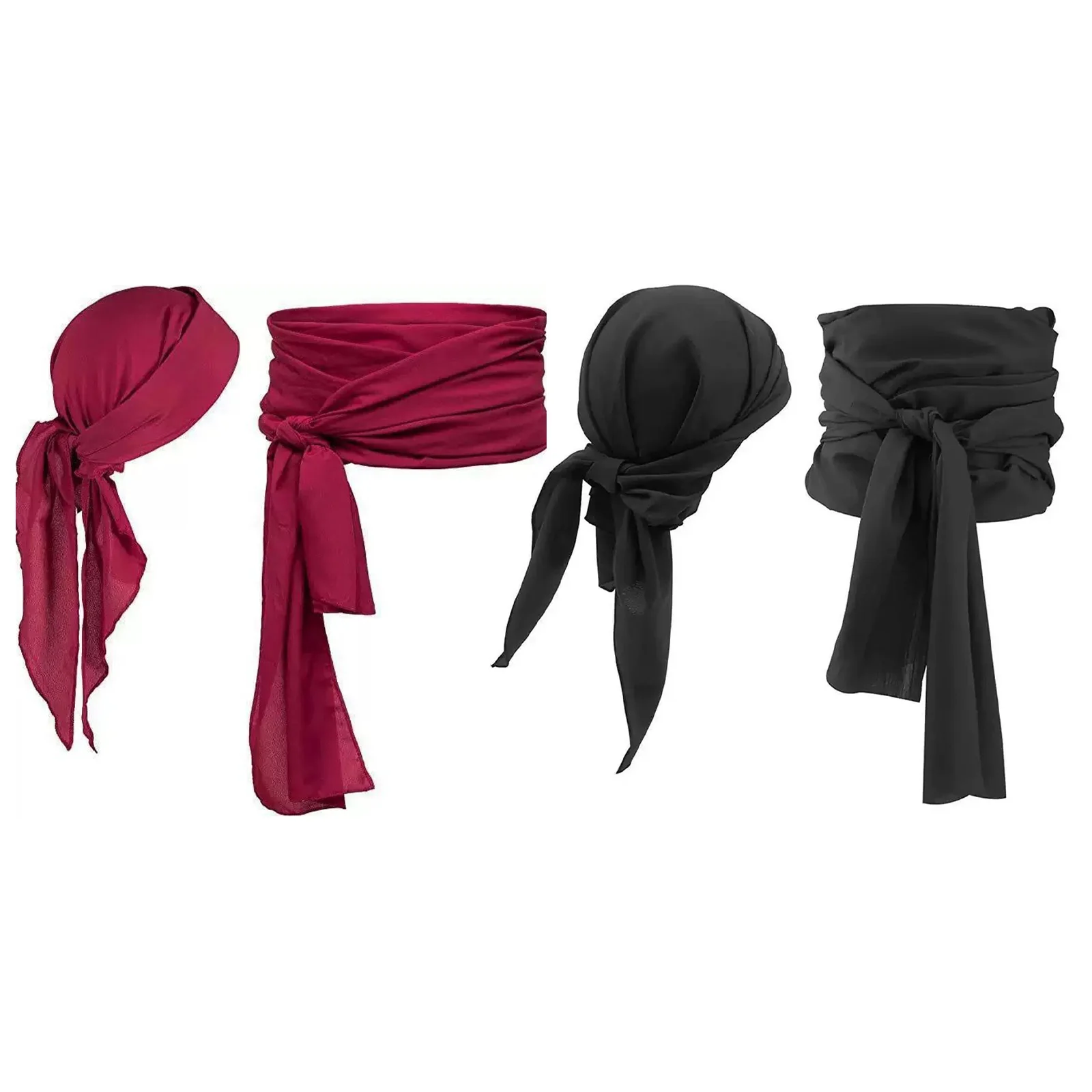 1Pc unisex 여성 남성 할로윈 해적 코스프레 의상 액세서리 중세 headscarf 및 새시 벨트 테마 파티 코스프레 세트