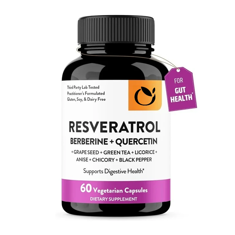 

Resveratrol Contains Resveratrol, Promoting Intestinal Health | Green Tea, Star Anise DGL、 Grape Seed Extract and Quercetin