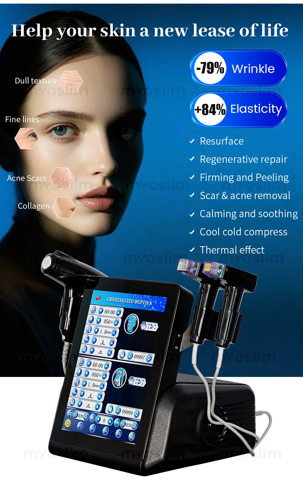 Morpheus 8 RF Microneedling With 12/24/40 Nano Pin Cartridges Perfect For Skin Tightening Lifting And Anti-Aging Treatments