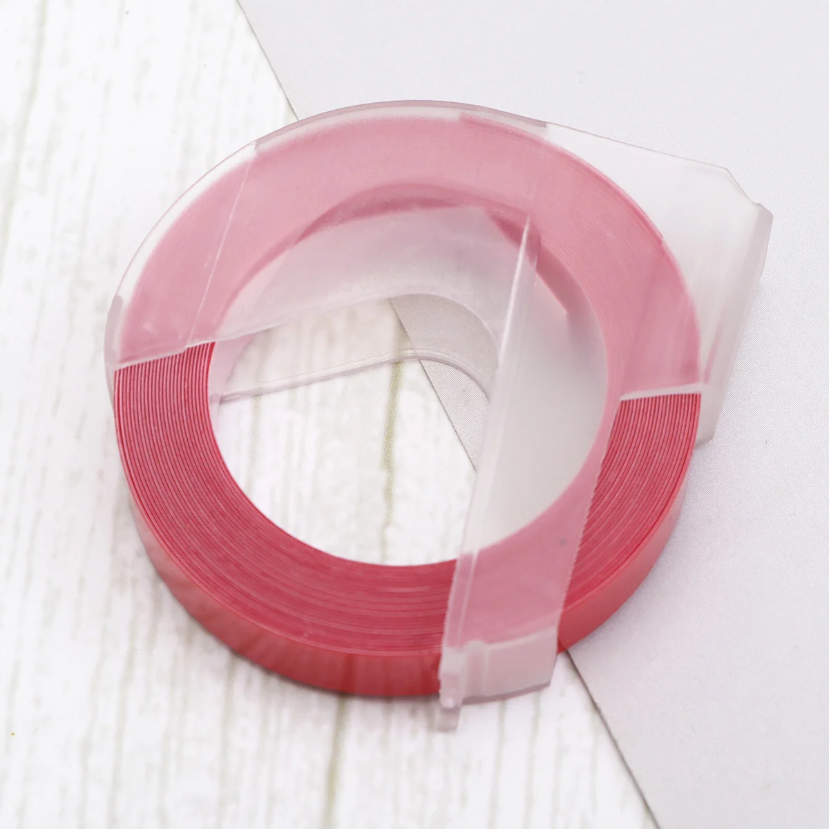 

Label Maker Machine Embossed Red Adjustable Fixing Clips Universal Manual Tape Adhesive