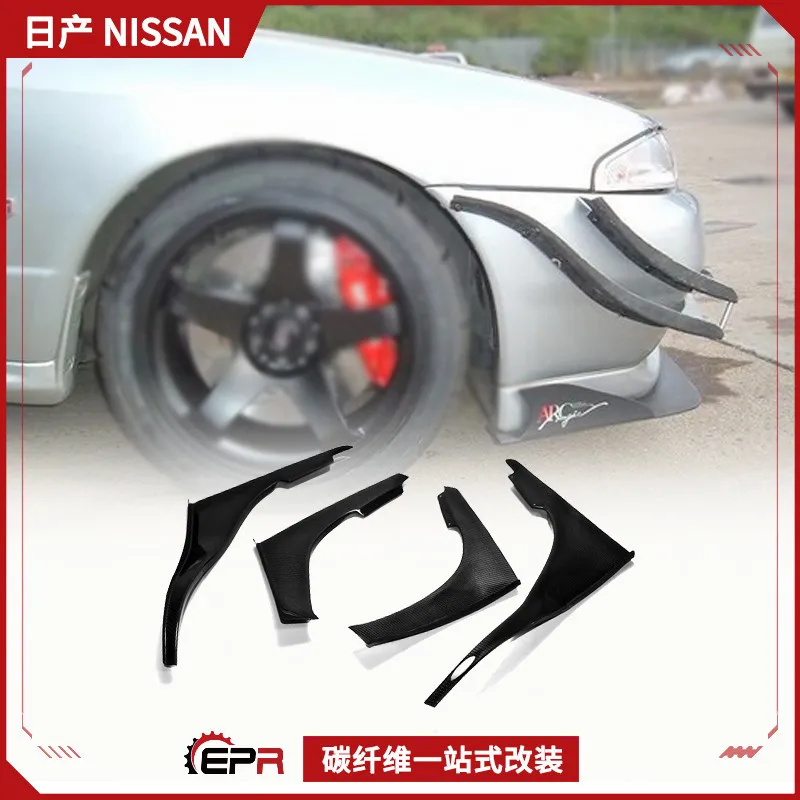 SAAR Compatible with Nissan Skyline R32 GTR Modified Parts Front Bumper Carbon Fiber Spoiler - Image 2