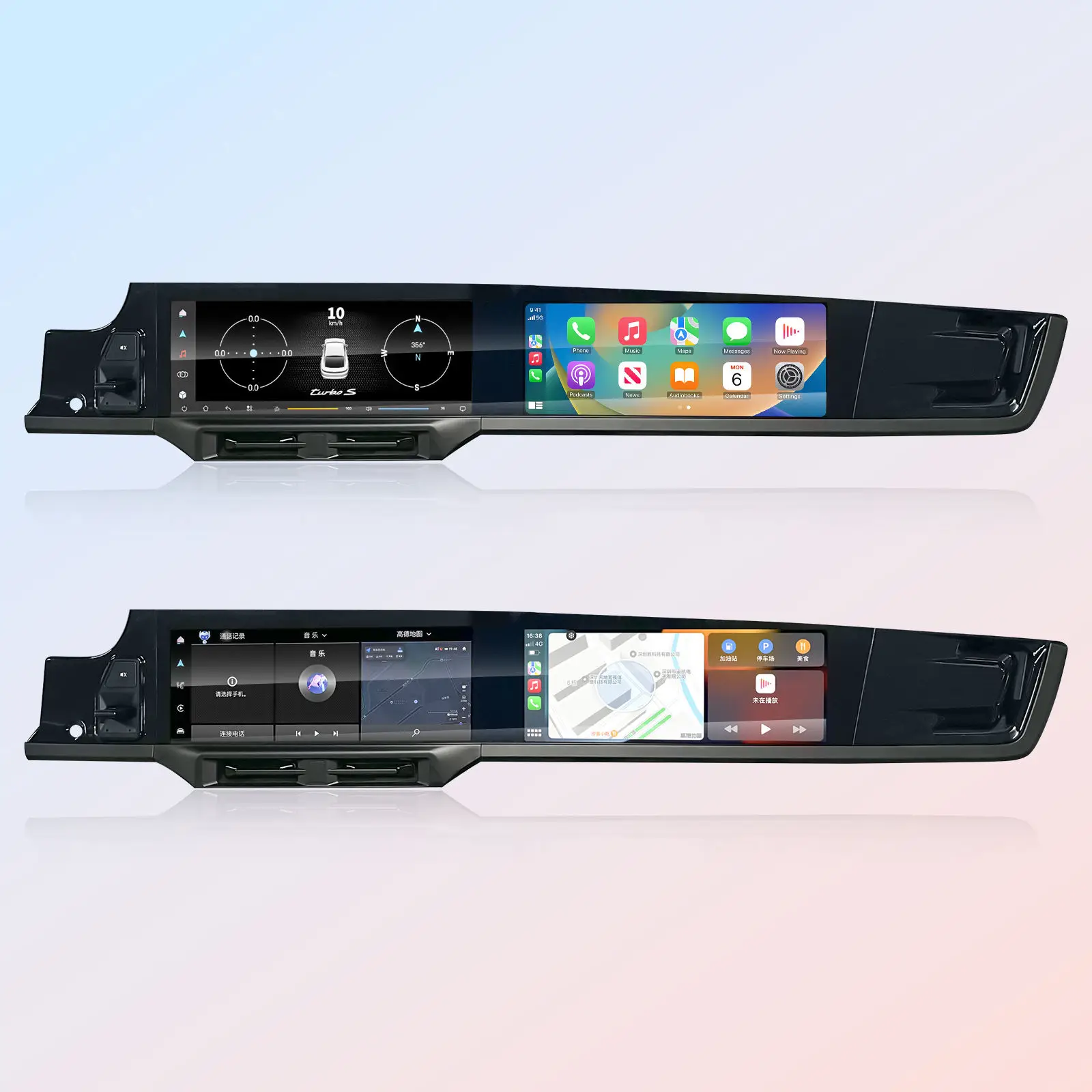 

NaviHua Dual Screen Android Media Carplay For Porsche Panamera 970 2010 2017 Multimedia Player Navigation GPS Car Radio Upgrade