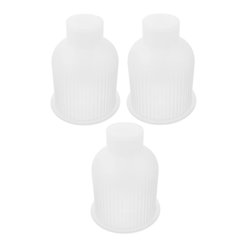 

3 Pcs Striped Vase Mold Epoxy Resin Molds Household Modern Silicone Flowerpot Silica Gel