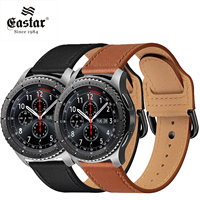 22mm Leather strap For Samsung Active 2 40/44mm Gear S3 bracelet Huawei GT/GT2/2e Galaxy watch 4/4 Classic 3 45/42mm band