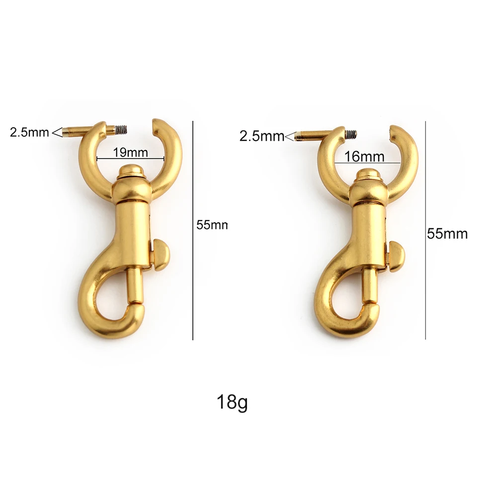 5/30/100PCS 16/19mm Detachable Screw Pet Leash Hook Carabiner Trigger For KeyChain Bags Strap Buckles Swivel Lobster Accessories