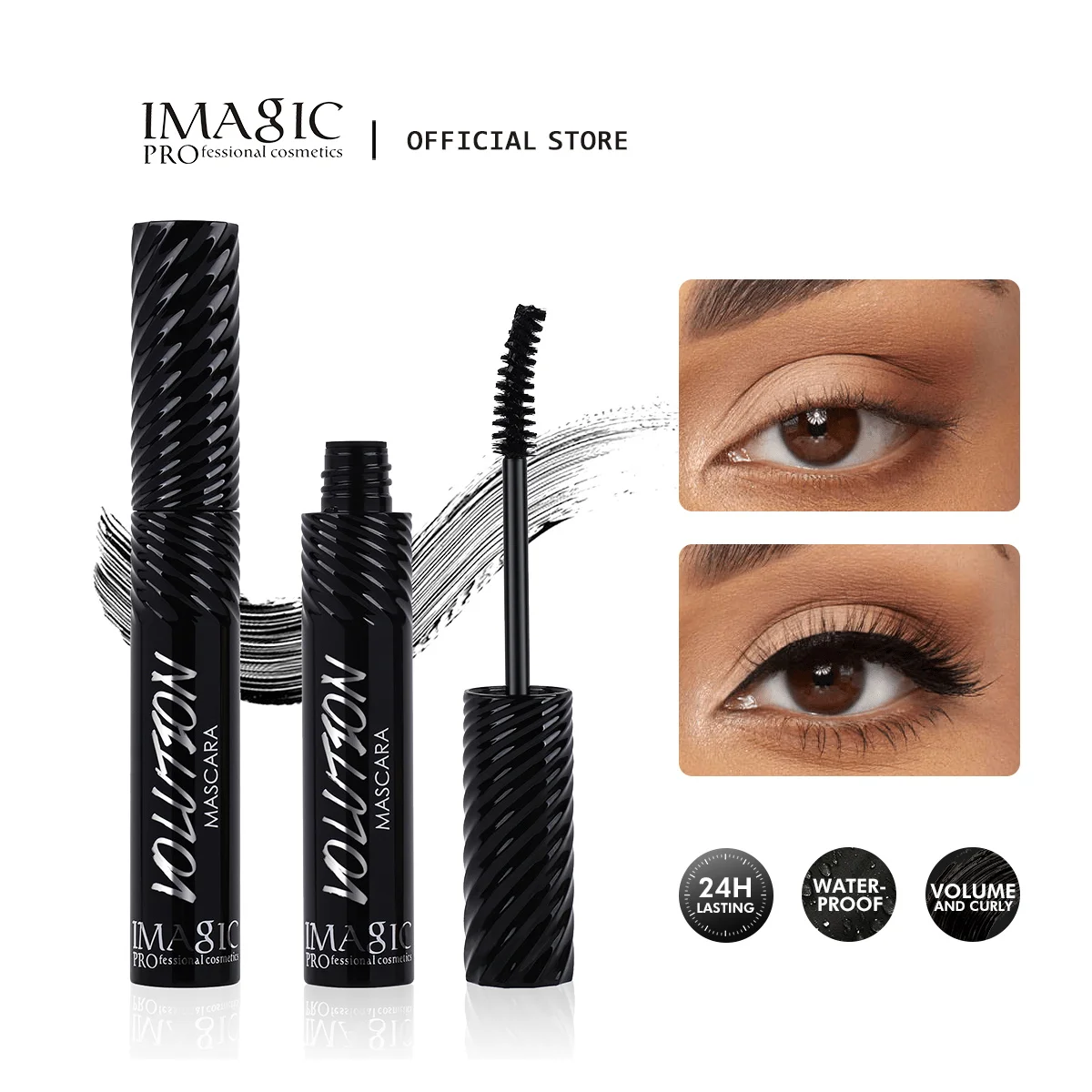 

IMAGIC Mascara Long Lasting 36H Volume Curling Eye Makeup Smudge-proof Mascara Waterproof