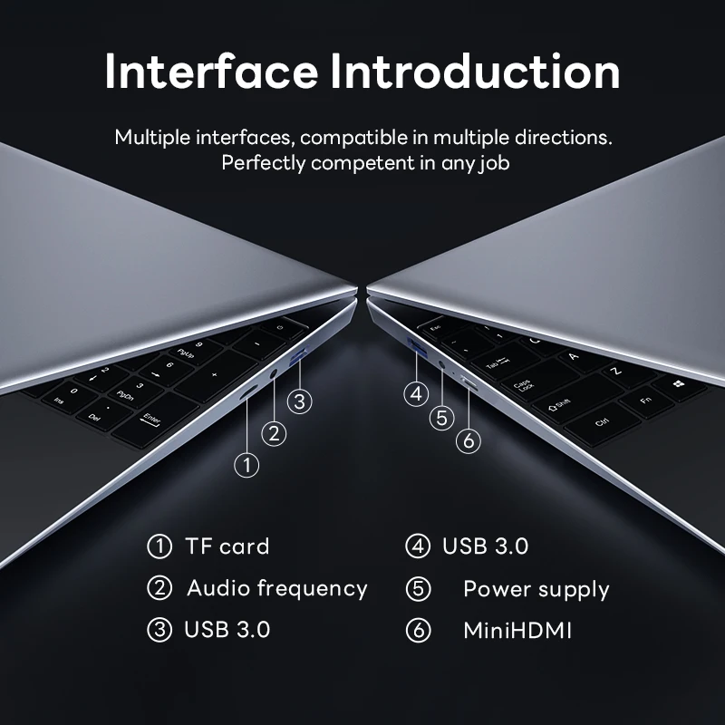 كمبيوتر محمول IPS مقاس 15.6 بوصة Intel Celeron N4000 كمبيوتر محمول بصمة فتح Windows 11 Pro 16GB DDR4 1 تيرا بايت 2 تيرا بايت SSD أجهزة الكمبيوتر المحمولة
