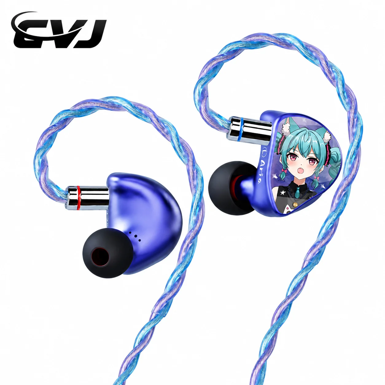Внутриканальные наушники CVJ Aria с 10-мм динамическим драйвером, HIFI IEM, регулируемой насадкой, корпусом из авиационного сплава, изготовленным с помощью ЧПУ, сменным кабелем.