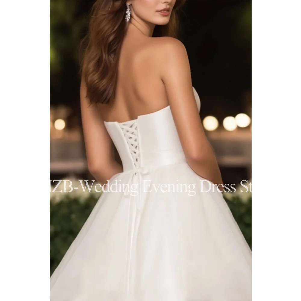 Customized Elegant Long Evening Dresses for Special Occasions Strapless Floor-Length High-Low Women Prom Party Gowns 2026