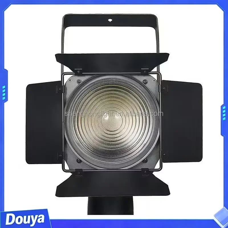 Professional 300W Auto-Focus Zoom Fresnel RGBW LED Moving Studio Light 200W DMX Spotlight for TV Shows Stages Theaters DJ view 2