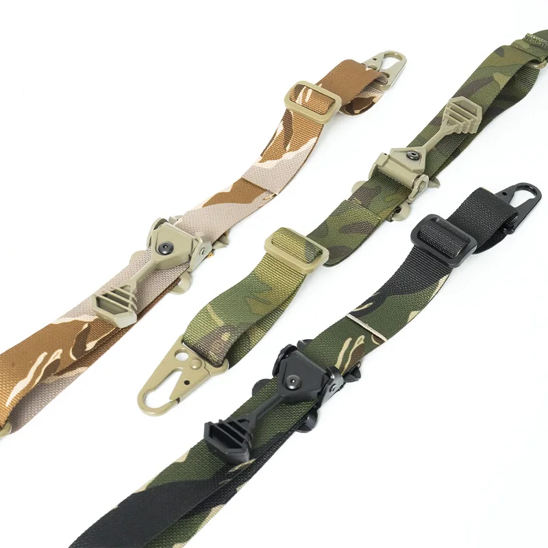 Airsoft Taktischer QD Schnellverschluss-Trageriemen 2-Punkt Verstellbarer Gewehrriemen Nylon Outdoor Jagd M4 AK Trageriemen Zubehör – Detail 7