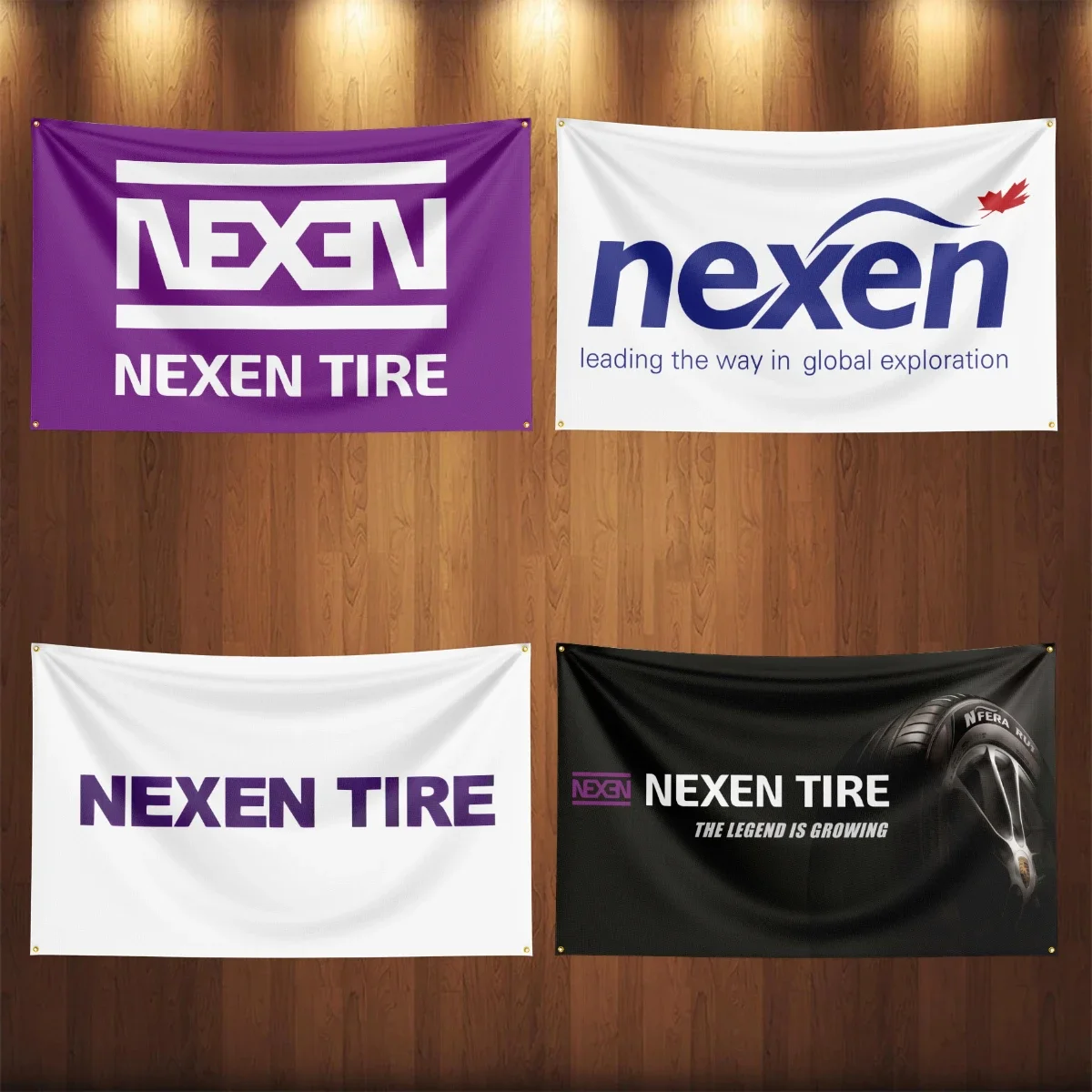 NEXENs-Bandera para coche, camión, Motor, piezas de choque, accesorios, Pancarta, garaje, decoración al aire libre, tapiz, póster, 90x150CM