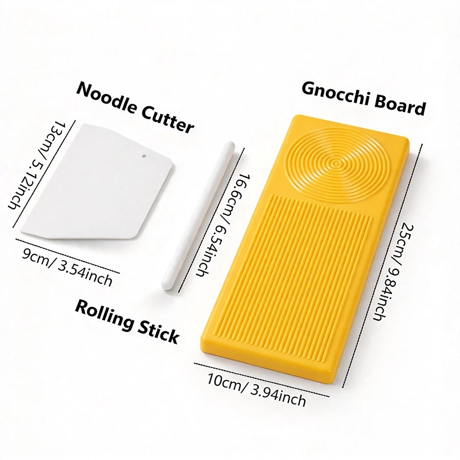 Multifunktionales Nudelset mit Nudelroller, Nudelschneider und Planchette-Form für Spaghetti, Makkaroni und andere Nudelarten – Küchenhelfer – Detail 6
