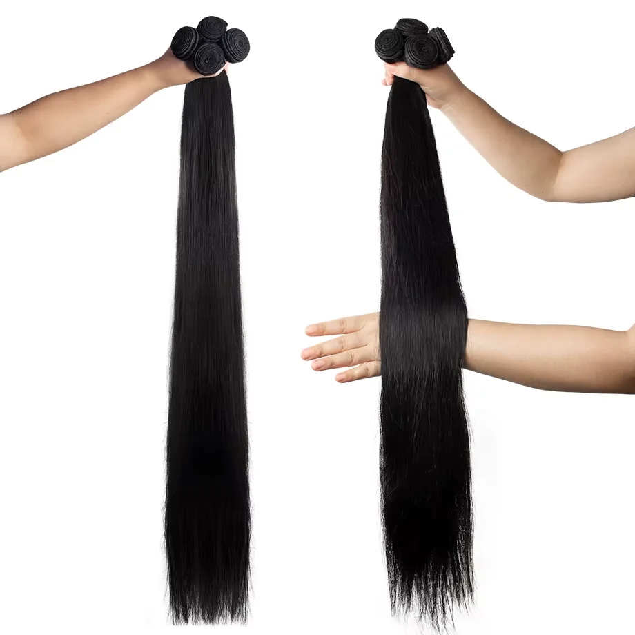 Прямые пучки человеческих волос, плетение человеческих волос, 100% человеческие волосы, натуральные бразильские человеческие волосы для наращивания для чернокожих женщин, 1/3/4 шт.