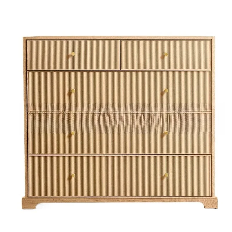 

American light luxury log color chest living room furniture bedroom storage villa hotel locker