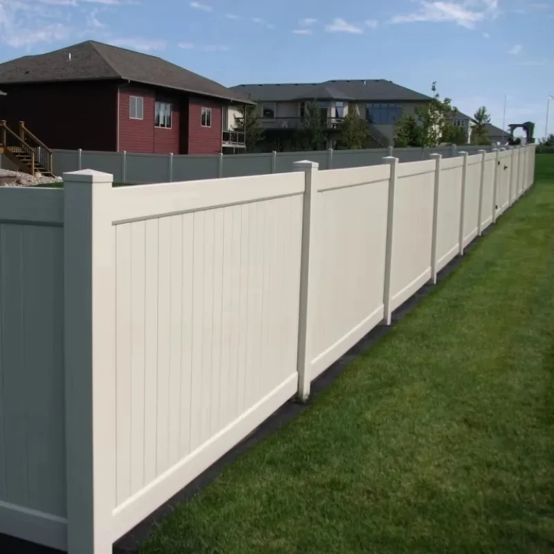 سياج PVC باللون الأبيض مقاس 6 × 8 أقدام، وألواح سياج مطلية بالبلاستيك PVC، وبوابات تعريشة سياج من الفينيل #2