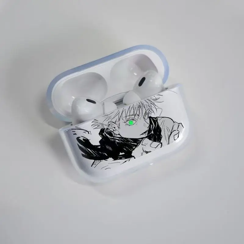 Korean Anime Handsome Boy Cool Clear TPU Case For Apple AirPods 4 Airpods Pro 3 2 1 Wireless Earphone Protective Silicone Cover view 5