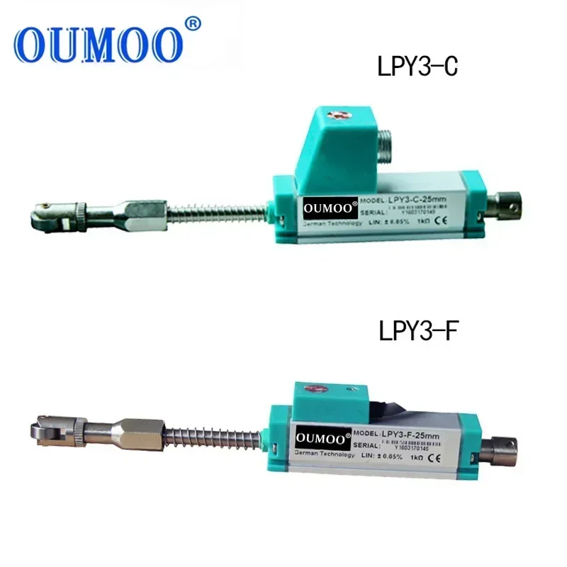 LPY2-FN built-in spring self resetting displacement sensor rebound type built-in resistance spring displacement sensor