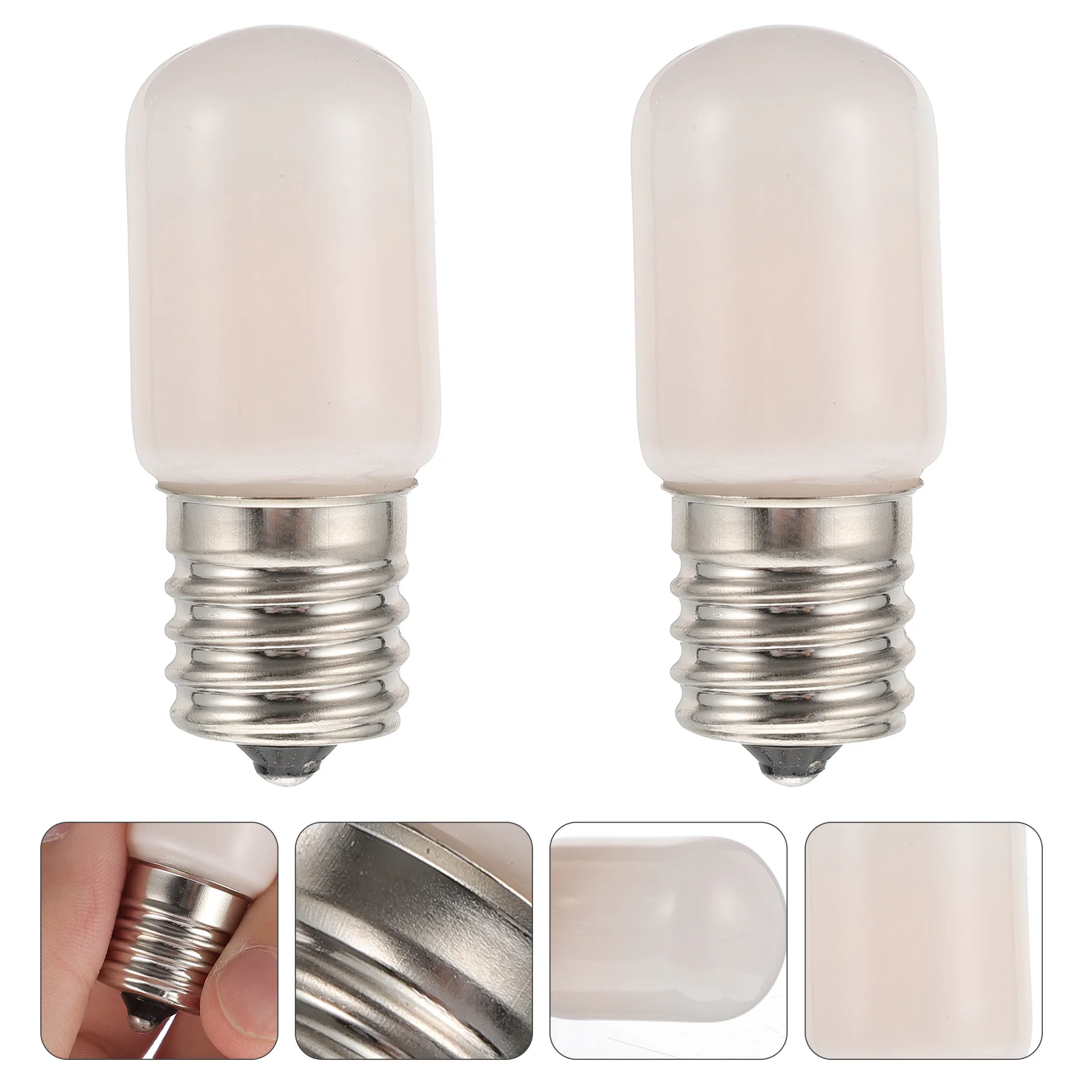 

2Pcs E17 Light Bulb Refrigerator Replacement Bulbs High Quality Material Dimmable Function for Cupboard Lamp Fixture