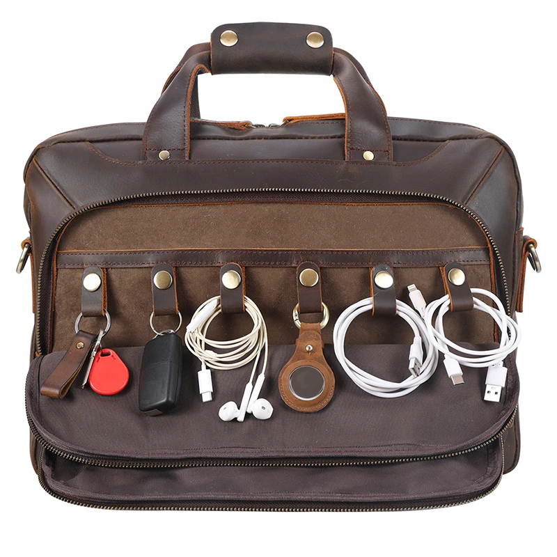 Valigetta da uomo in vera pelle borsa per computer portatile borsa da lavoro in pelle di vitello per borsa a tracolla a tracolla in pelle maschile borse da viaggio
