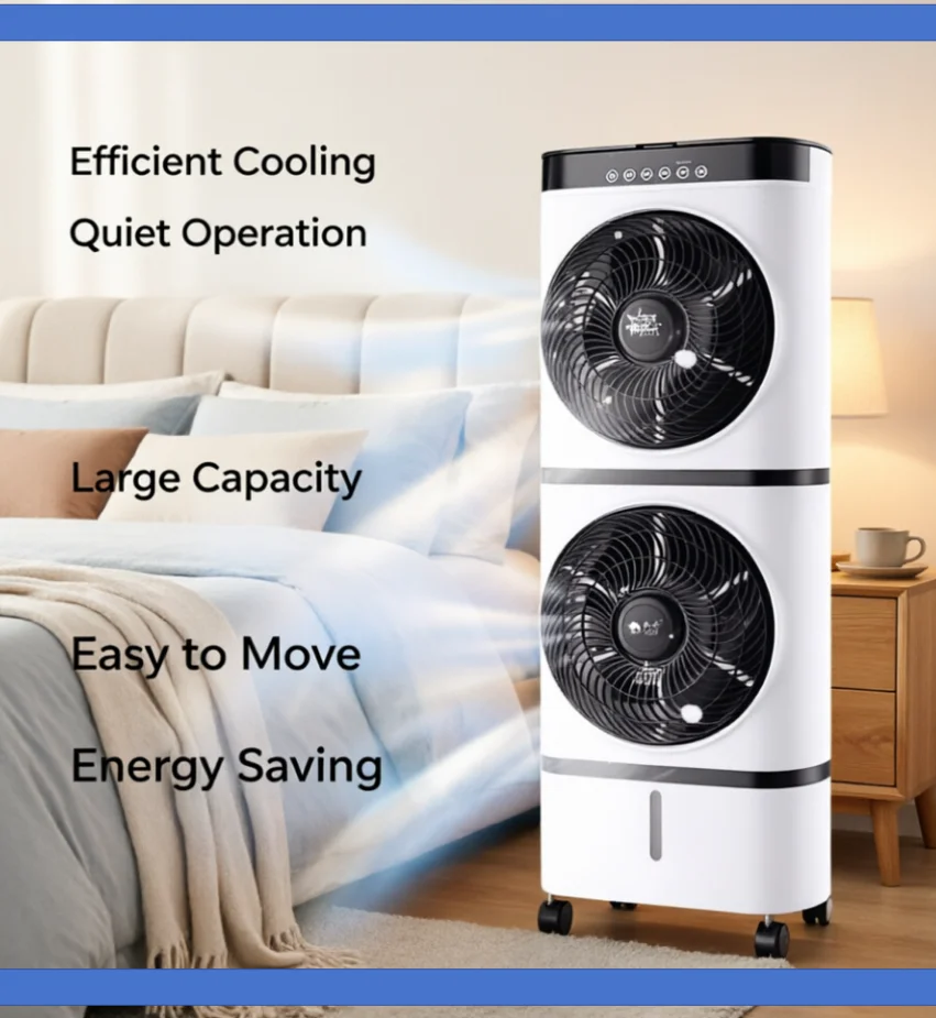 Camel 220V Portable Air Cooler Double Layer Quiet Cooling Fan with Water Tank for Home And Office Use LYH image 4