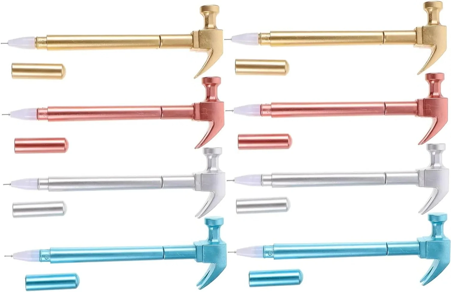 

24 Pcs Hammer Shape Gel Ink Pens for Cute Writing Pens Fun Design Boys Office School