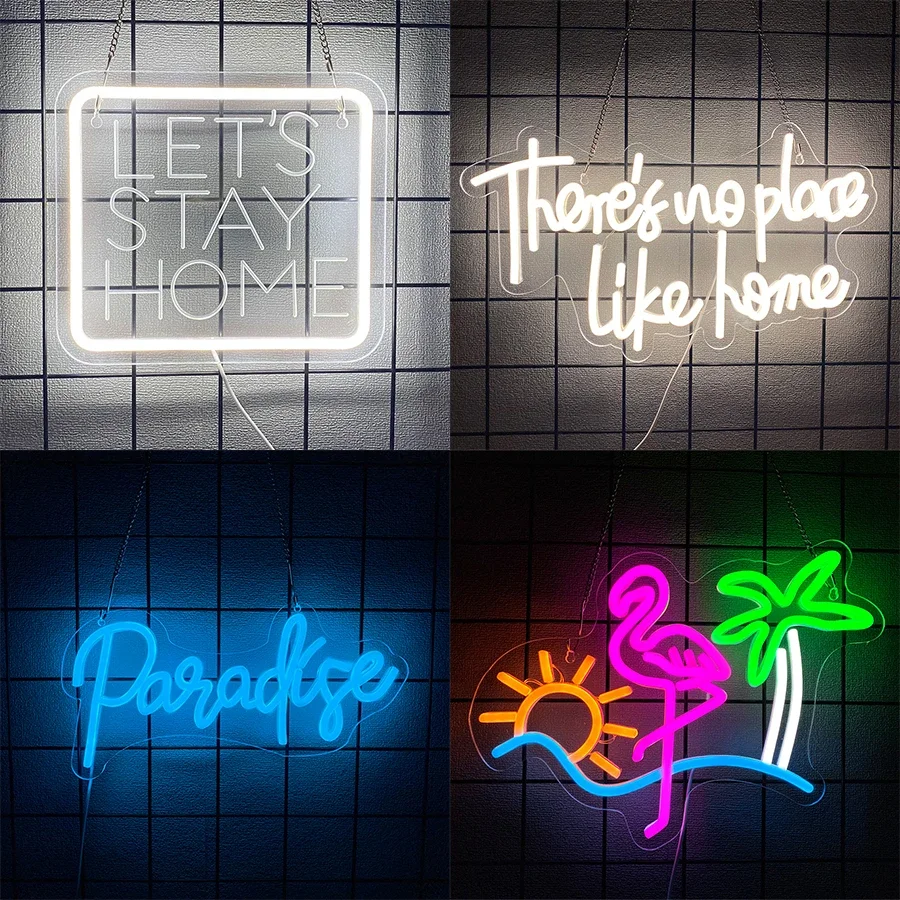 

Аксессуары для домашнего декора, украшение комнаты, настенное имя, неоновая светодиодная вывеска, райский клуб, свадьба, день рождения, спальня, художественный бар, свет