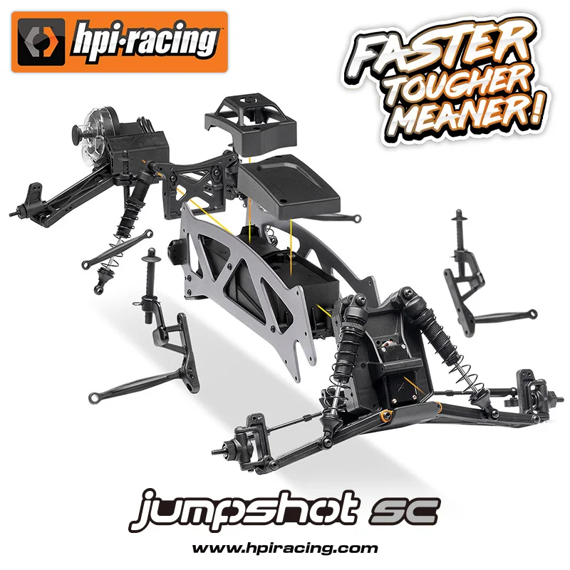 Auto RC 1/10 HPI 160261   Jumpshot SC V2 Trazione posteriore RTR Camion corto telecomandato Modello di simulazione Rc Crawler Boy Toy