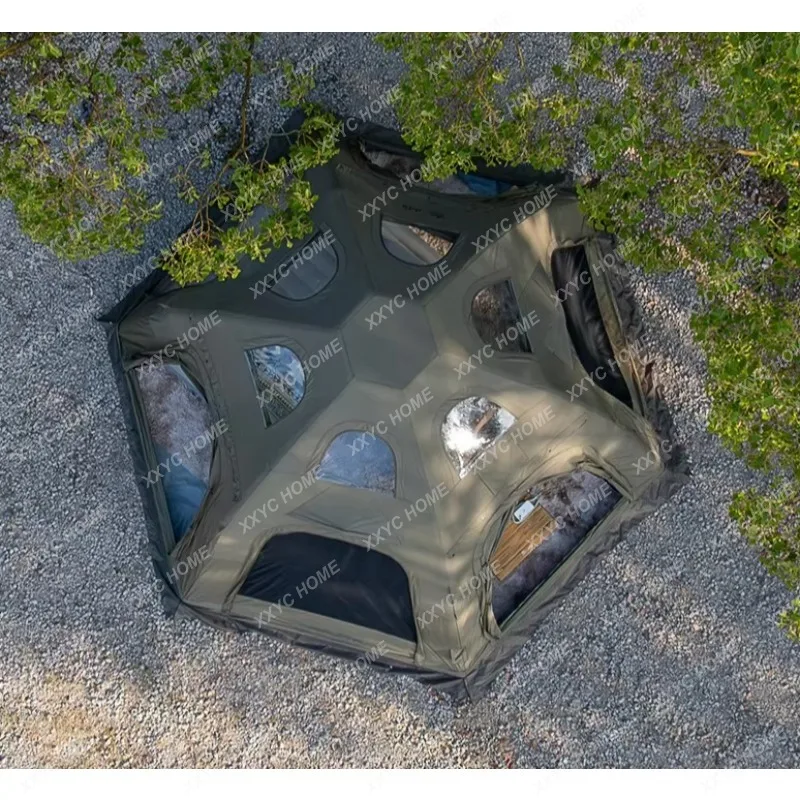 A Spherical automatic inflatable tent outdoor camping overnight rainstorm protection camping equipment