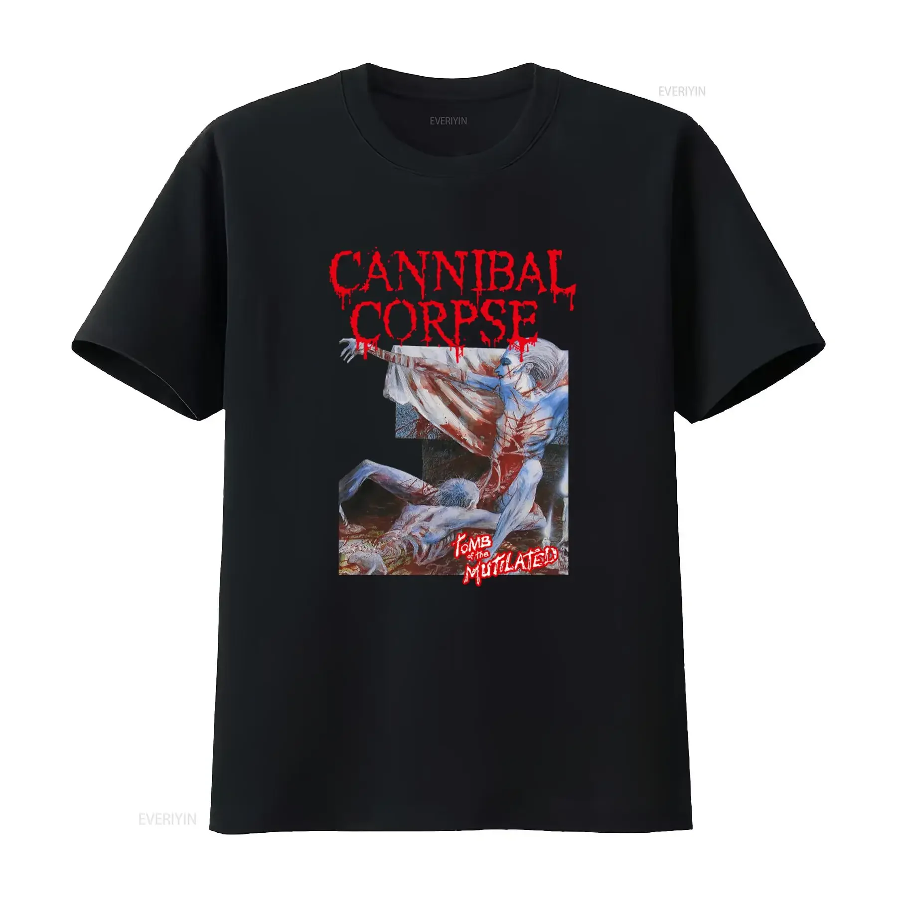 Cannibal Corpse Tomb Of The Mutilated T Shirt Cotton Black Men Sizes S To 5Xl K3529 vintage Washed Breathable designer clothes